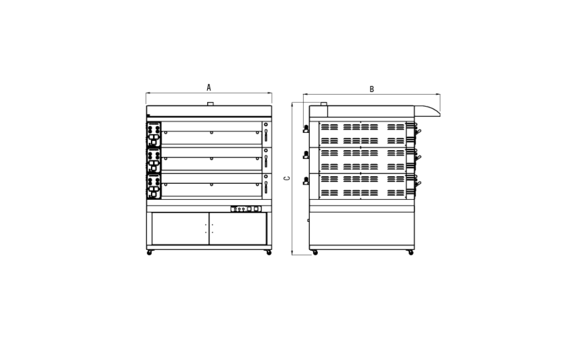 Modular Series Electrical Deck Ovens Elektrikli Katli Firinlar