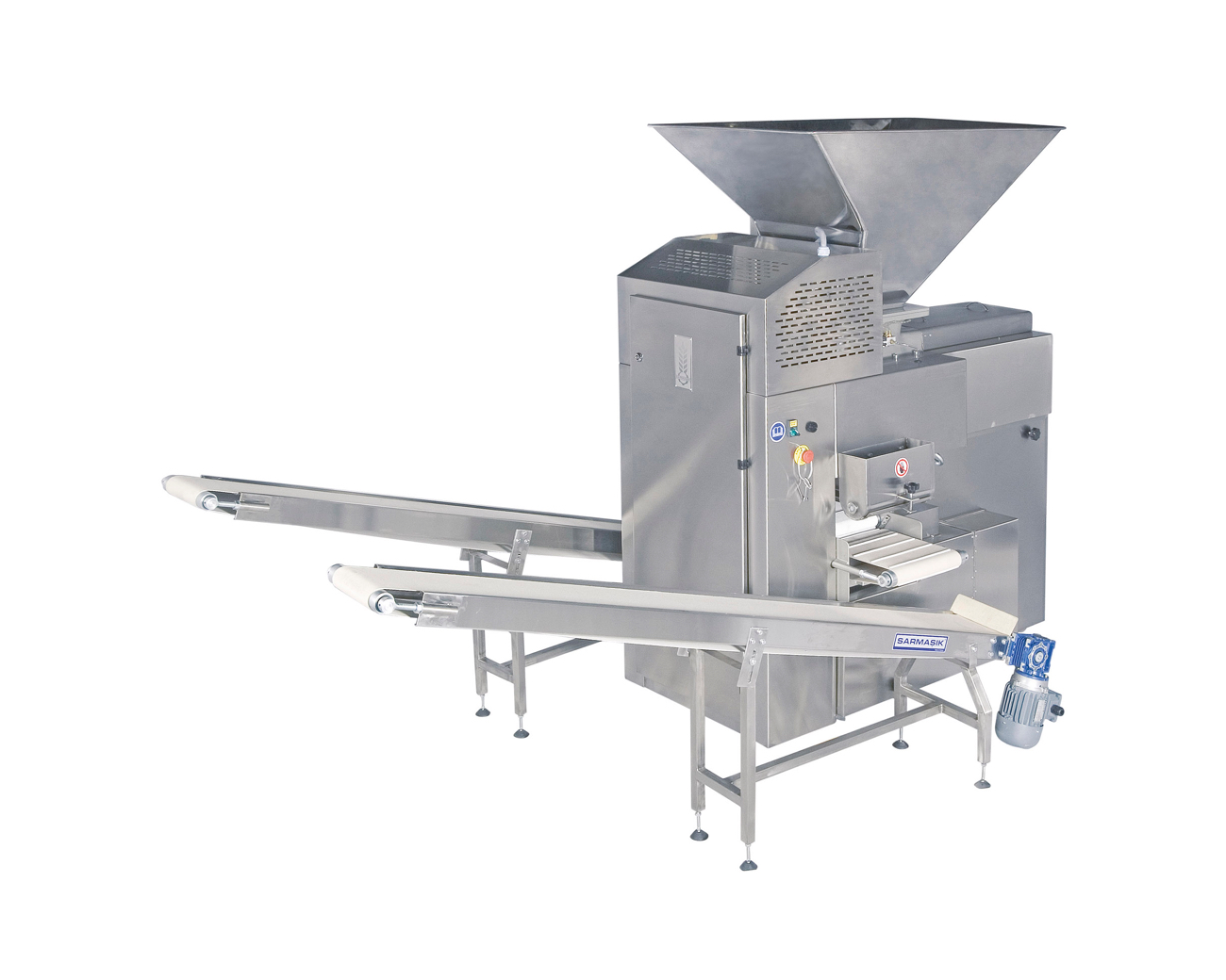 2 Kt4500industrialdoughdividerdualdirectionproductdischargeendustriyelhacimselkesmemakinasiciftbosaltmayonu